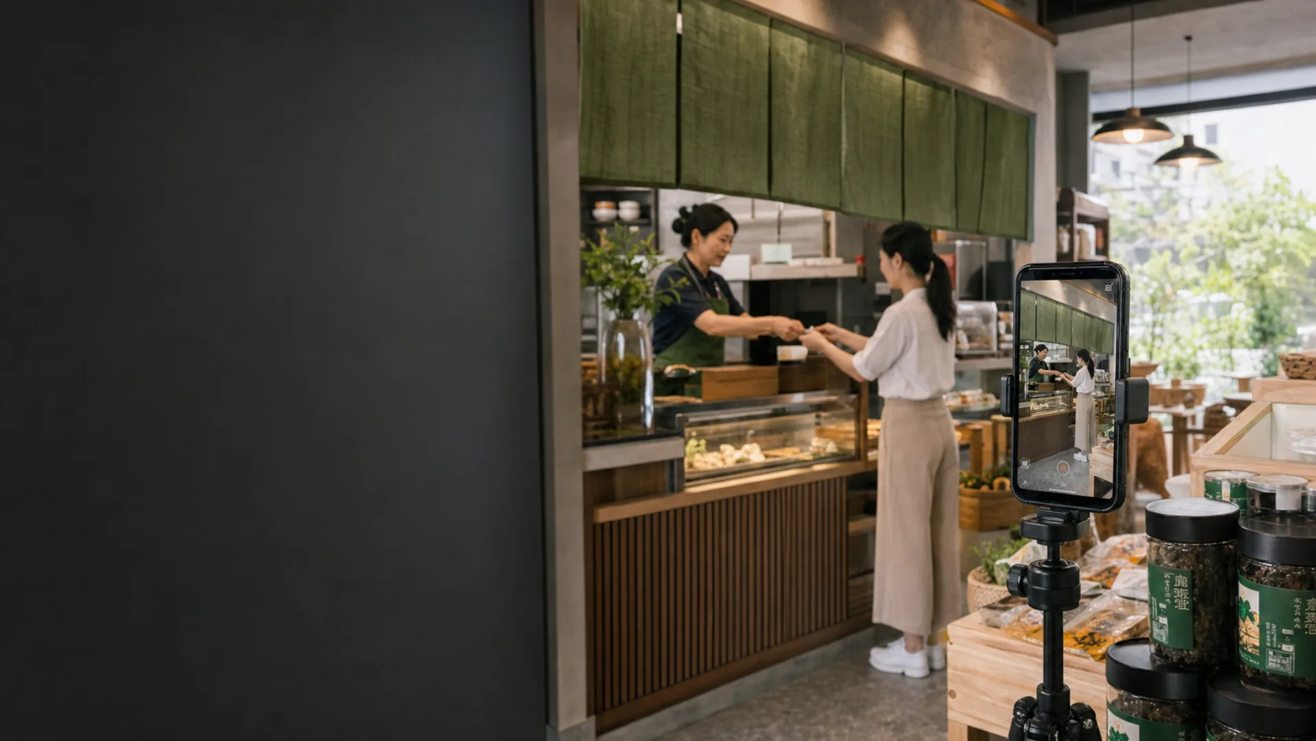 餐厅和实体门店直播场景